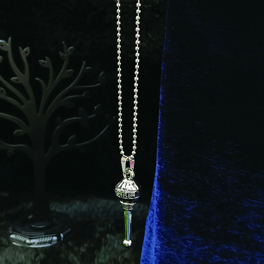 Oxidized Spiritual Gada Locket Pendant - Image 2