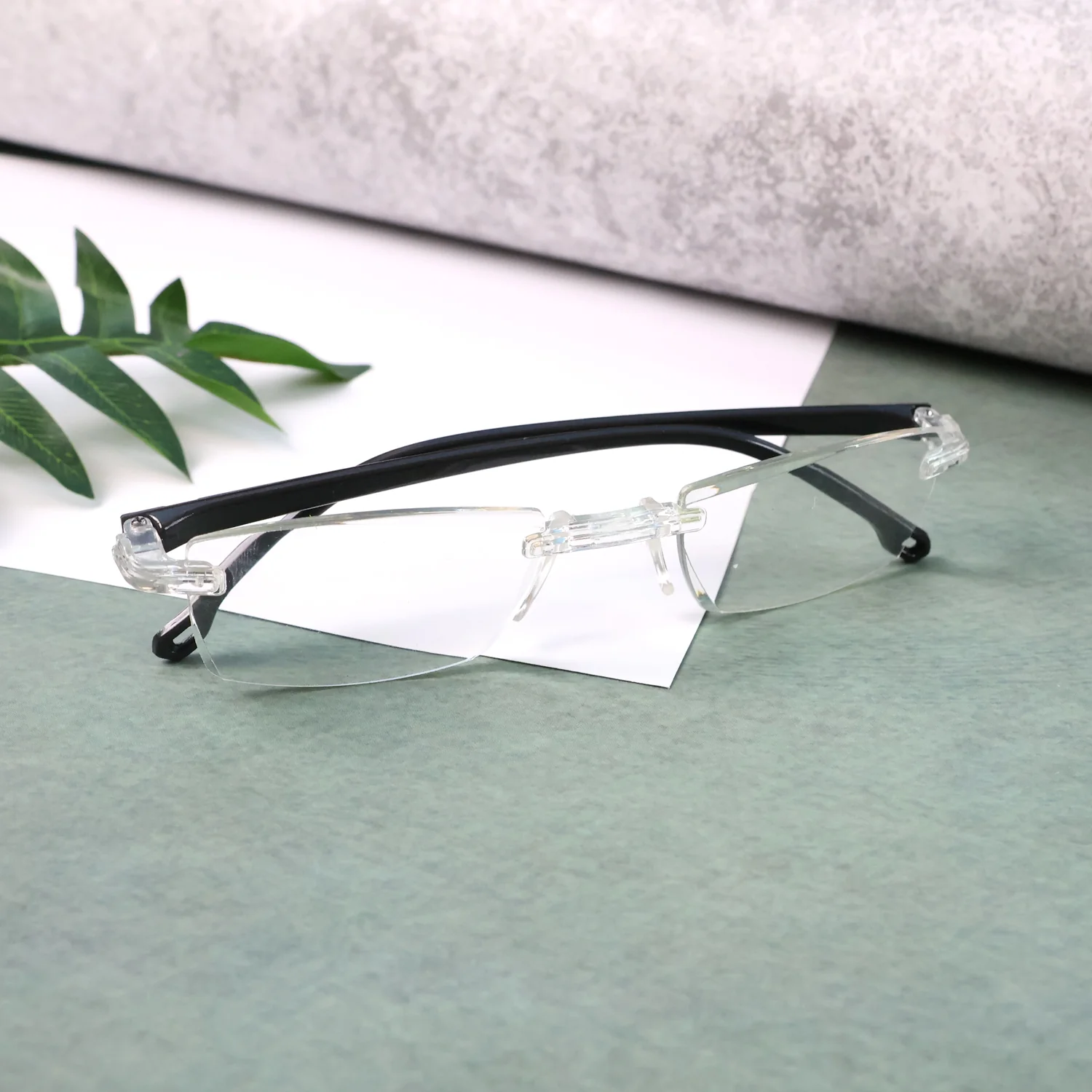 Pack of 2 Rimless Reading Glasses – Lightweight Comfort Readers - Image 4