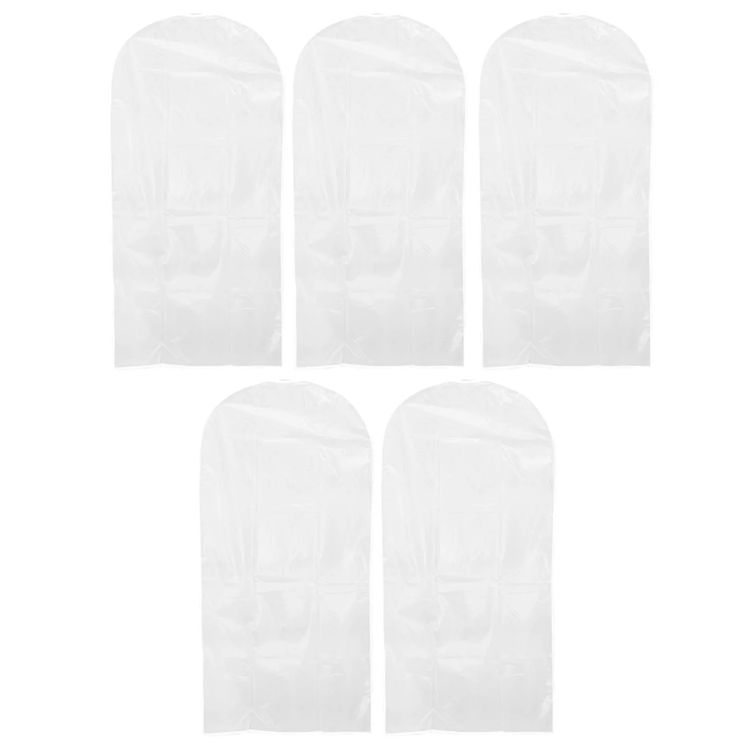 Pack of 5 Hanging Garment Cover Bags for Wardrobe (60 × 120 cm) - Image 5