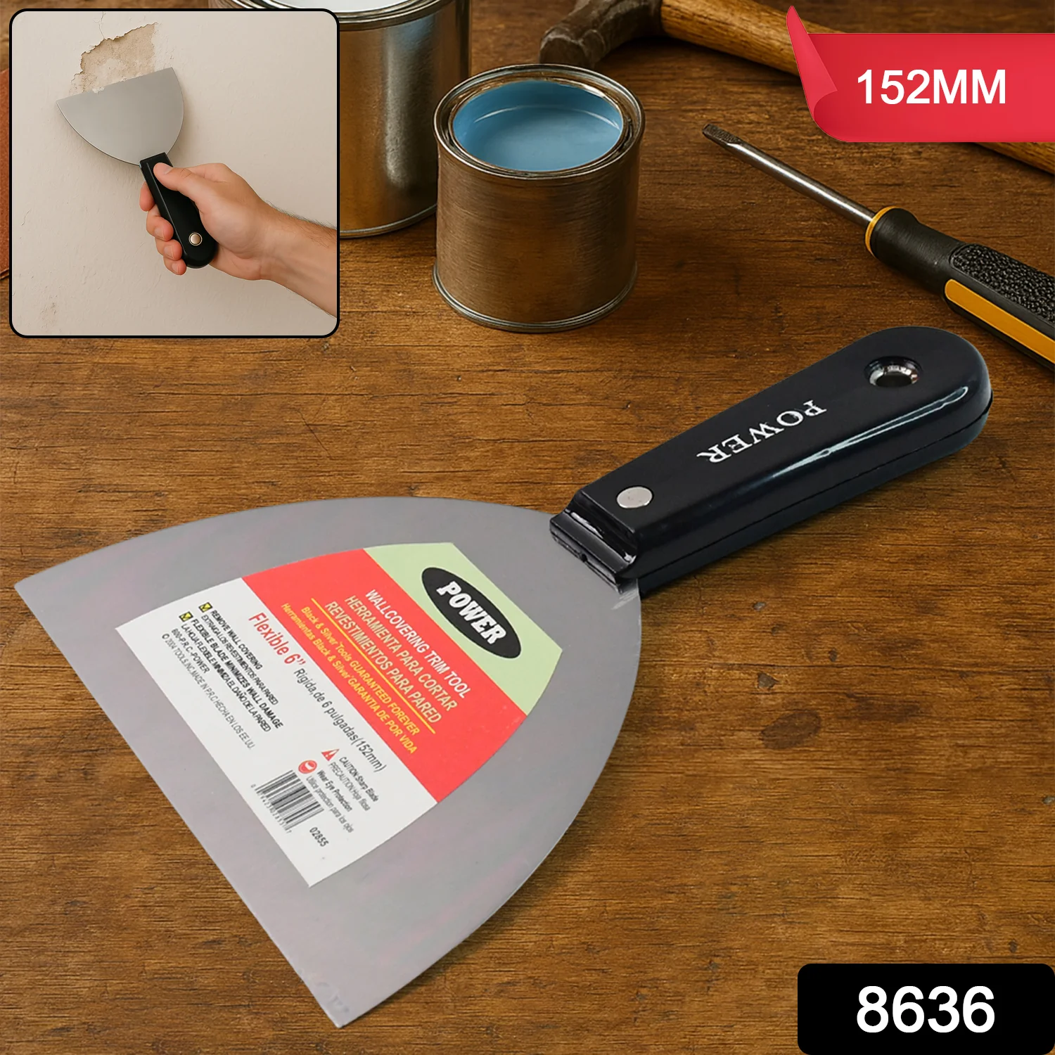 Paint Scraper Window Glass Filling Putty Knife (152 MM / 1 Pc) - Image 2