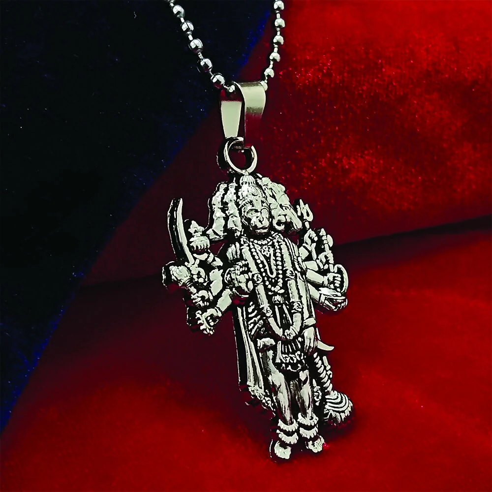 Panchmukhi Hanuman Chain Pendent For Mens - Image 3