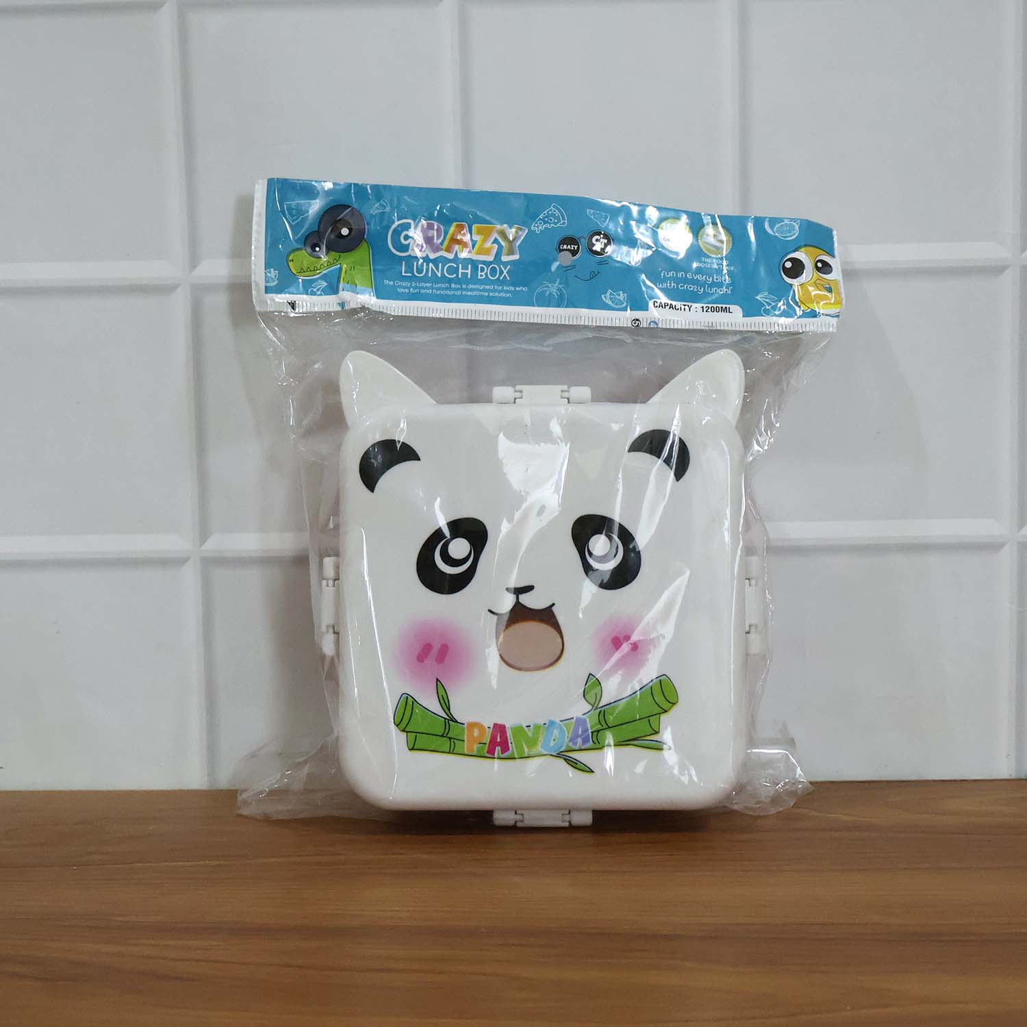 Panda Design Kids Lunch Box with Separate Compartments (1Set) - Image 9
