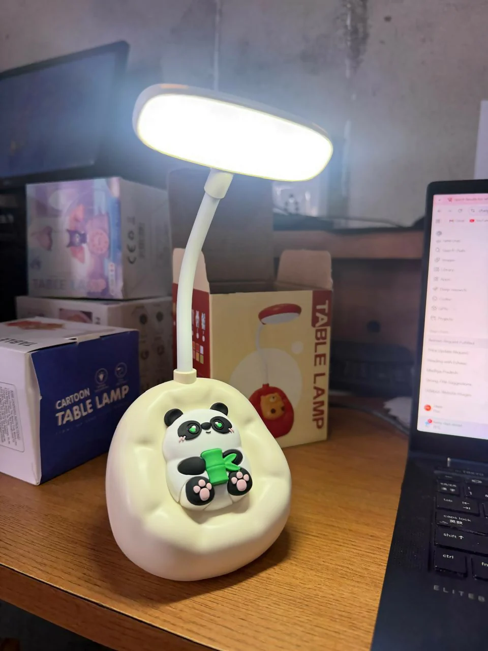 Panda LED Desk Lamp with Flexible Neck for Study & Bedroom - Image 5