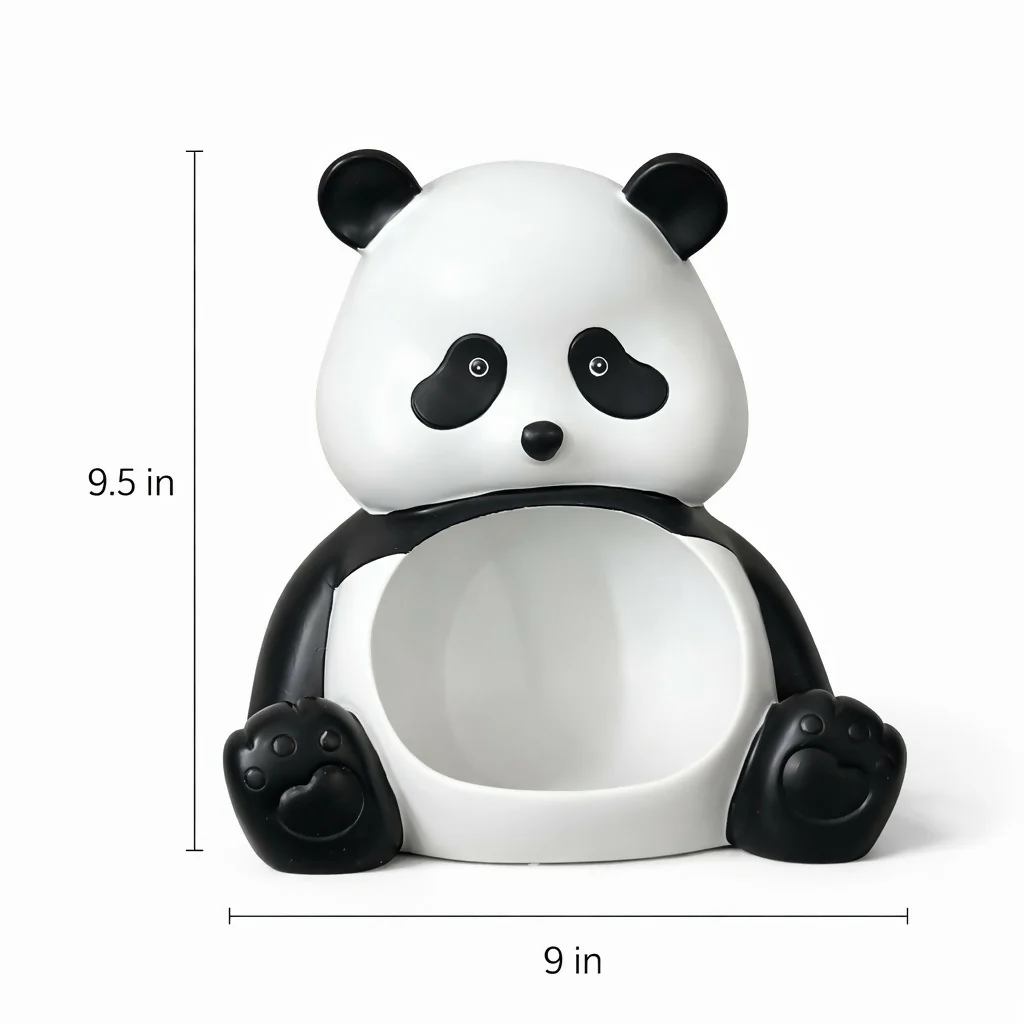 Panda Storage Organizer Box Cute Desk and Toy Holder for Kids Room - Image 4