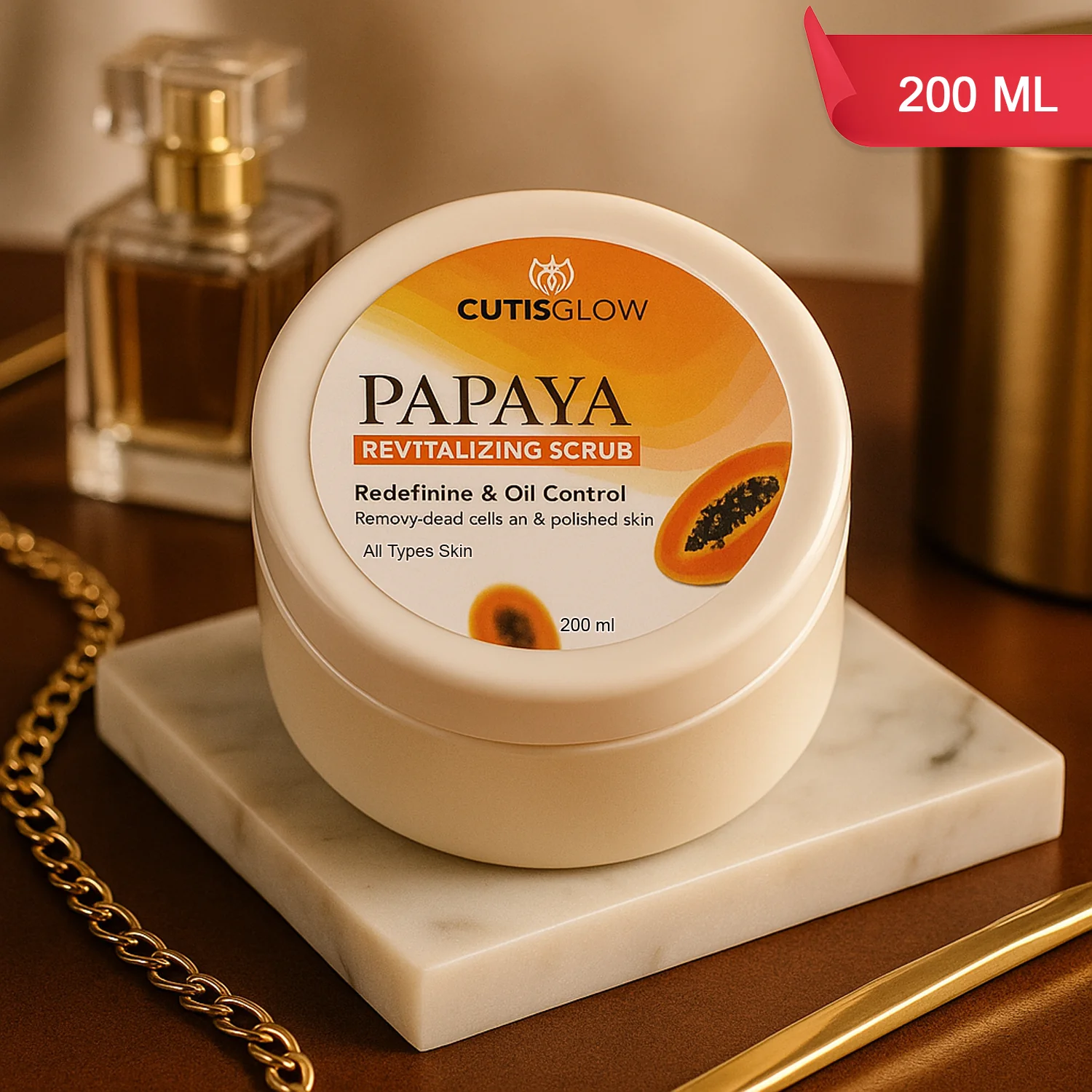 Eyelet Papaya Revitalizing Scrub Exfoliating Face and Body Scrub - Image 2