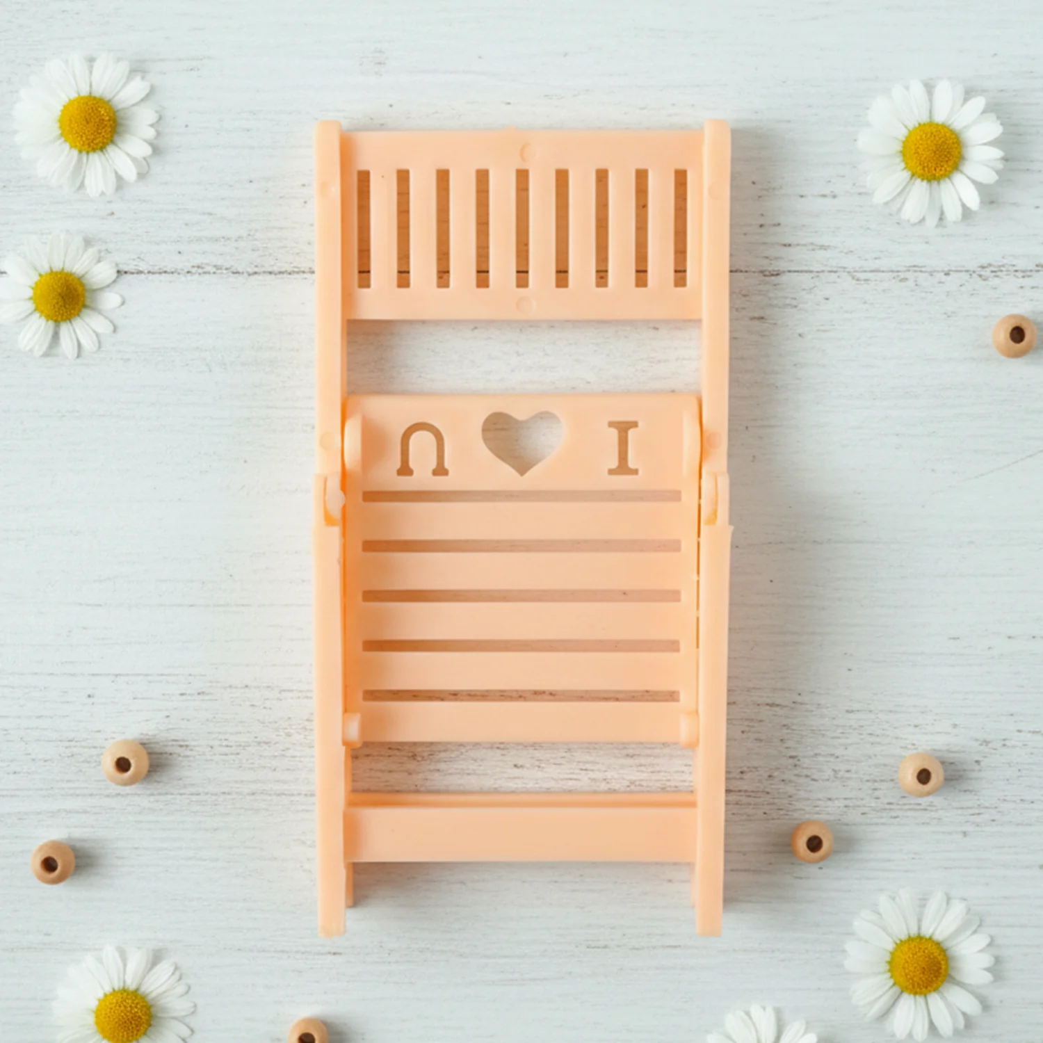 Mini Chair Shape Mobile Stand Holder (1 Pc / Peach Color) - Image 7