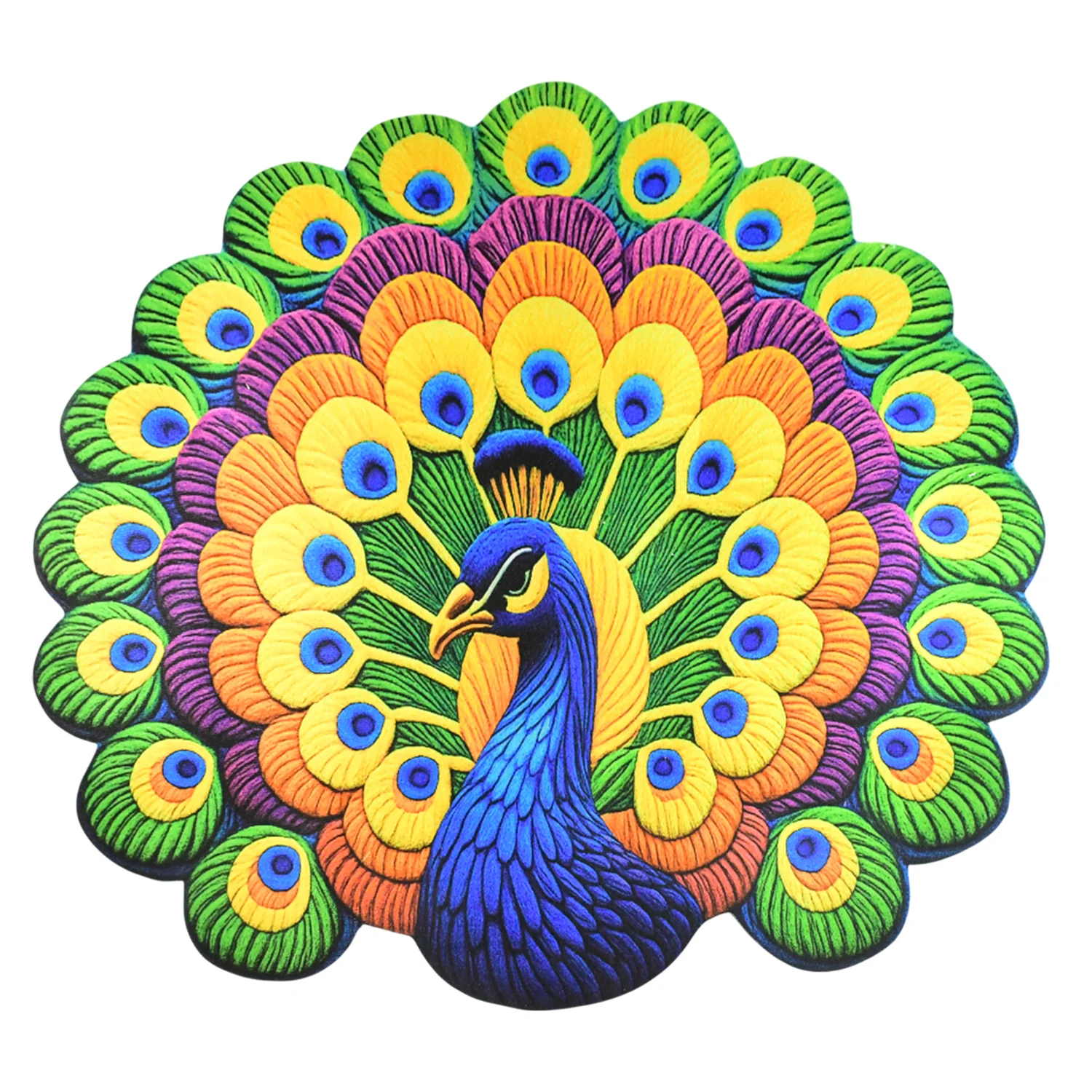 Peacock Design Anti-Slip Floor Mat - (1 Pc) - Image 5