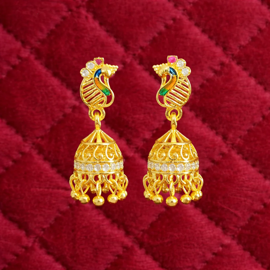 Peacock Feather Inspired Statement Jewelry - Image 2