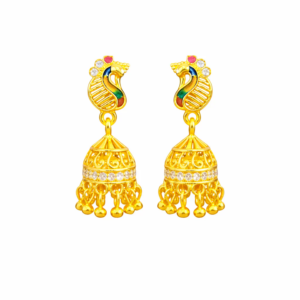 Peacock Feather Inspired Statement Jewelry - Image 3