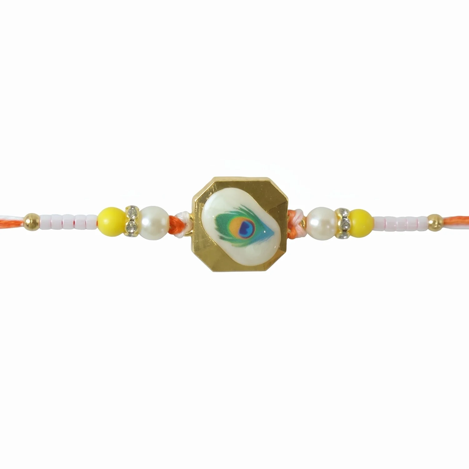 Peacock Feather (Mor Pankh) Designer Rakhi - Image 5