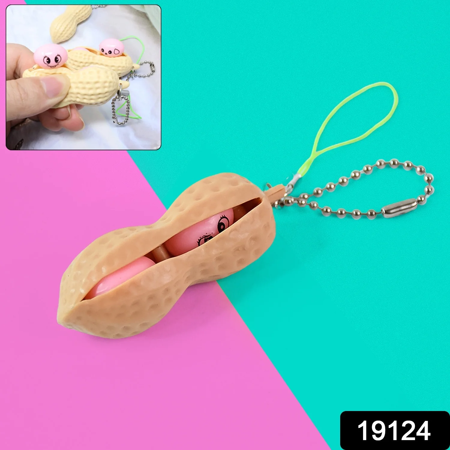 Peanut Popper Fidget Toy, Fun Peanut Pods Anxiety Stress Relief Toy (1Pc) - Image 2