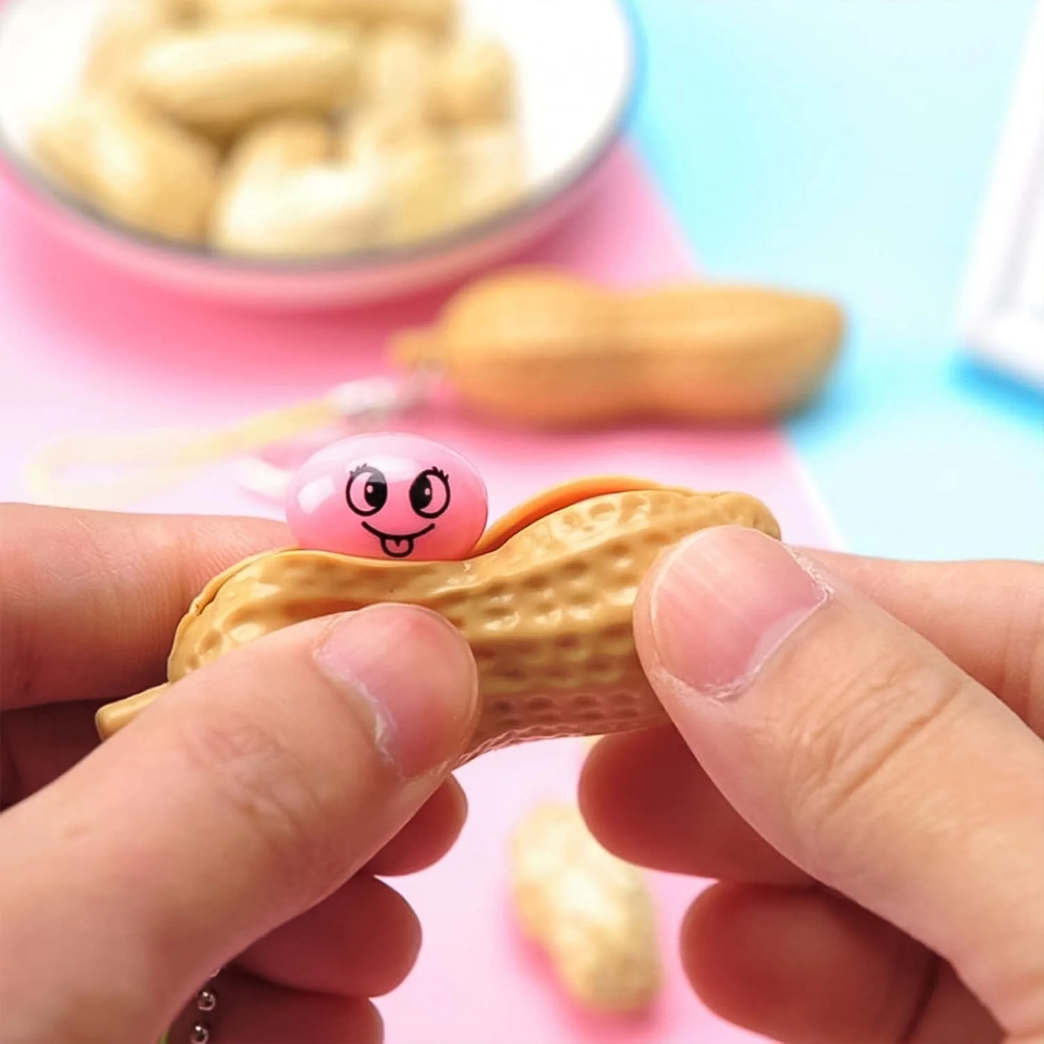 Peanut Popper Fidget Toy, Fun Peanut Pods Anxiety Stress Relief Toy (1Pc) - Image 4
