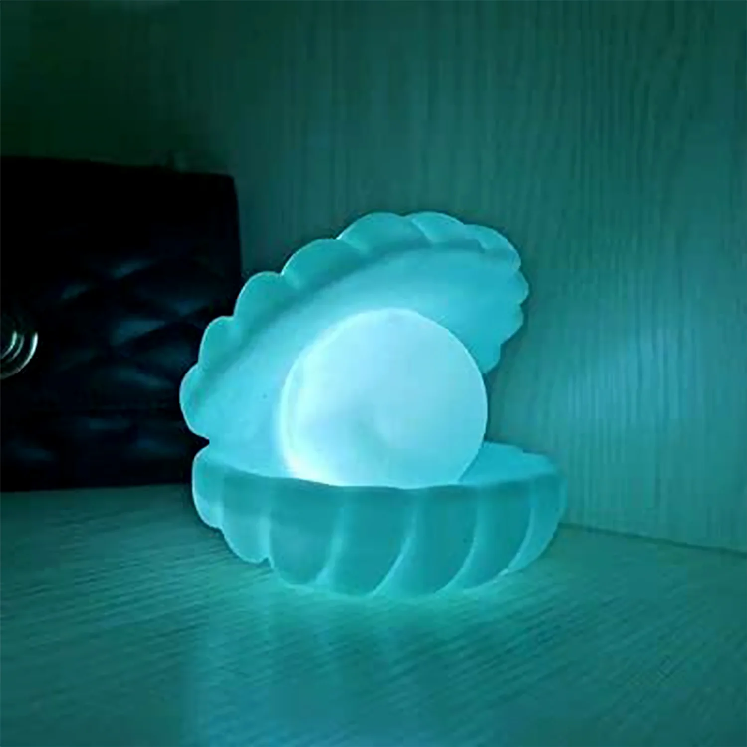 Pearl Shell Night Lamp Decorate Desk Lights Nursery Toy Lamp (Small Battery Operated) - Image 3