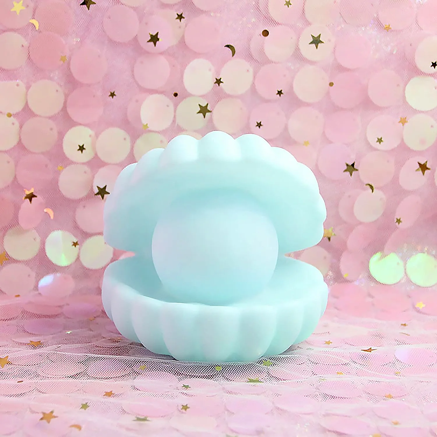 Pearl Shell Night Lamp Decorate Desk Lights Nursery Toy Lamp (Small Battery Operated) - Image 5