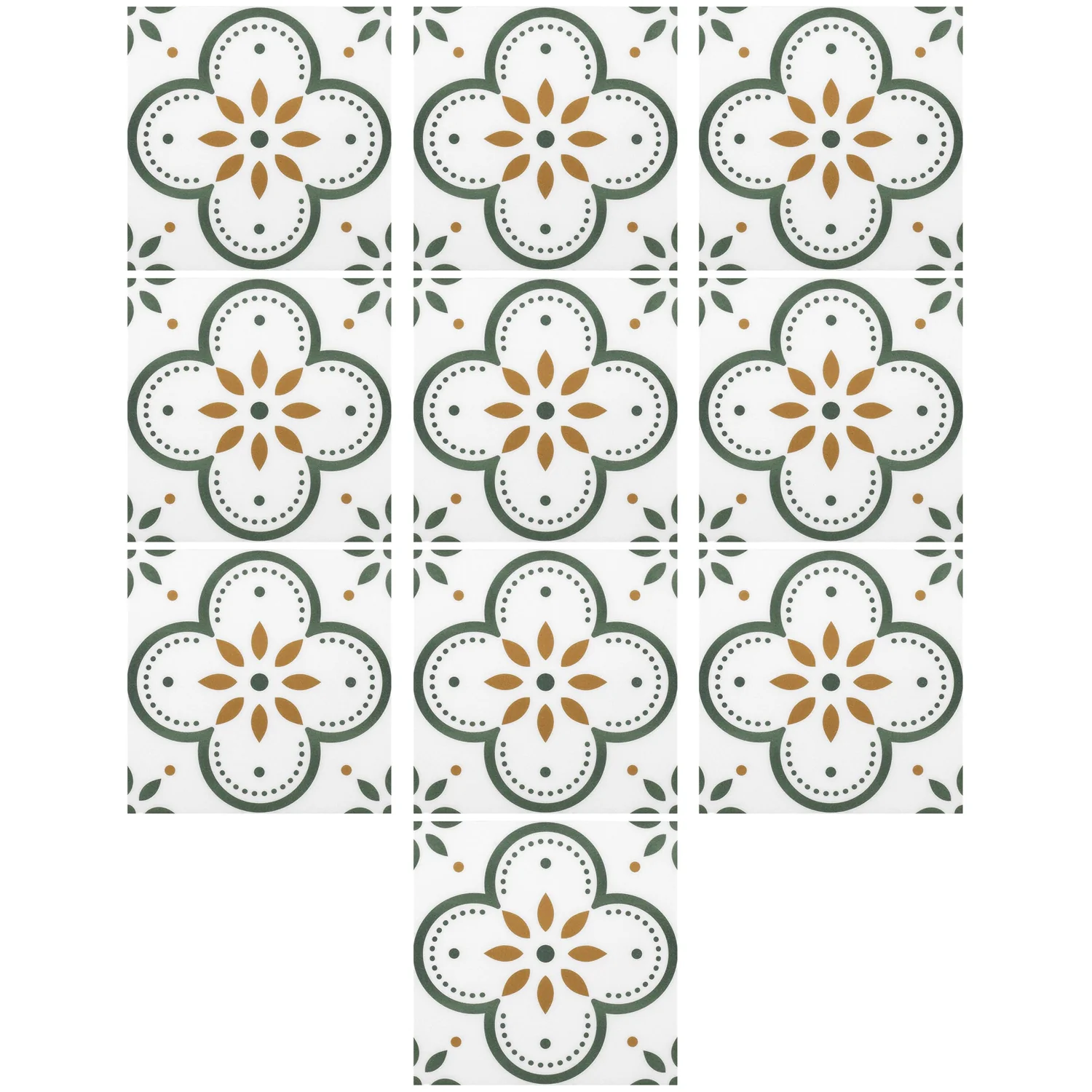 Peel & Stick 8×8 Inch Floor Tiles for Kitchen & Bathroom (10 Pc Set) - Image 4
