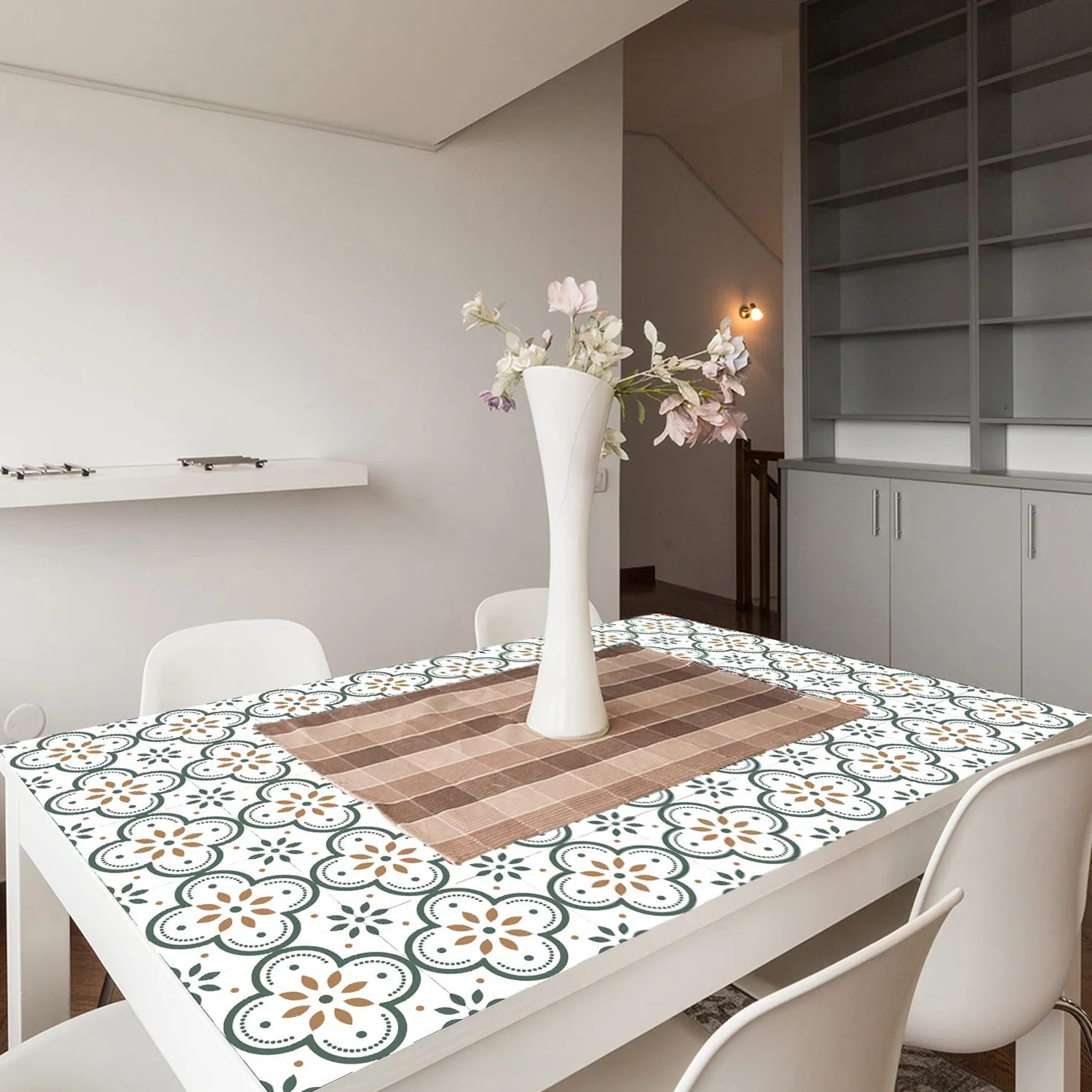 Peel & Stick 8×8 Inch Floor Tiles for Kitchen & Bathroom (10 Pc Set) - Image 5