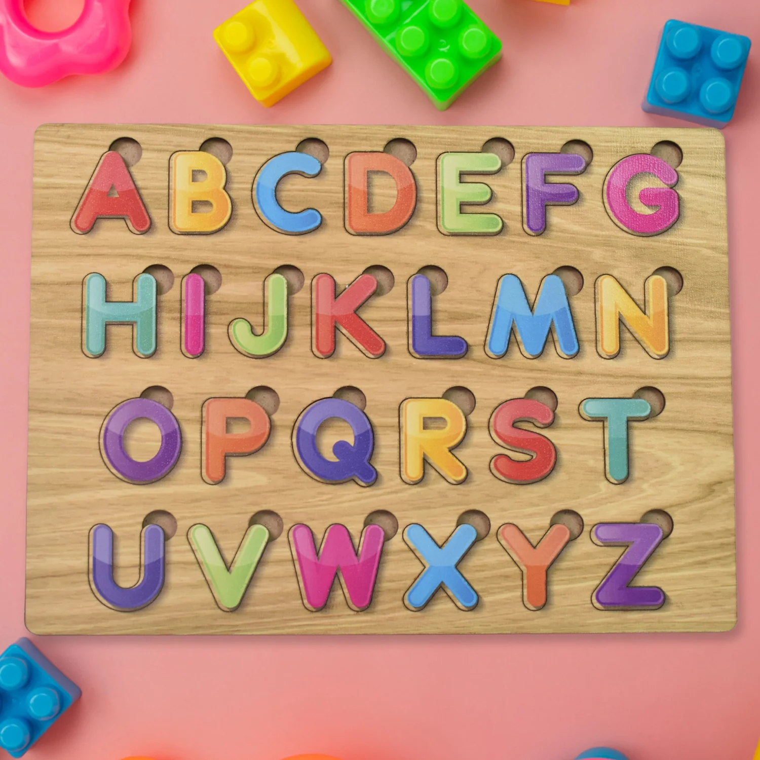 Wooden Puzzle Learning Board for Kids - (1 Pc / Mix Design / random) - Image 11