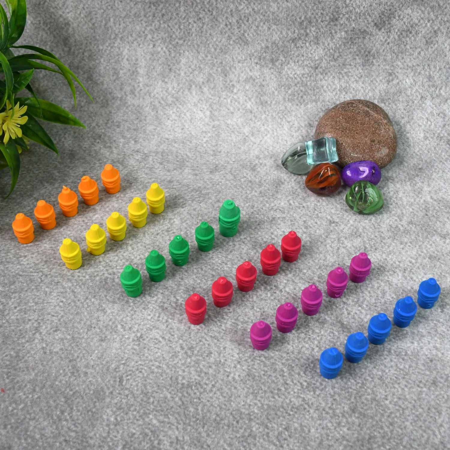 Pencil Top Eraser Rubber Erasers (1 Pc / Mix Color) - Image 4