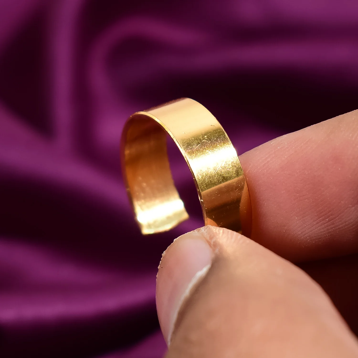 Personalized Gold Stainless Steel Adjustable Name Ring - Image 5