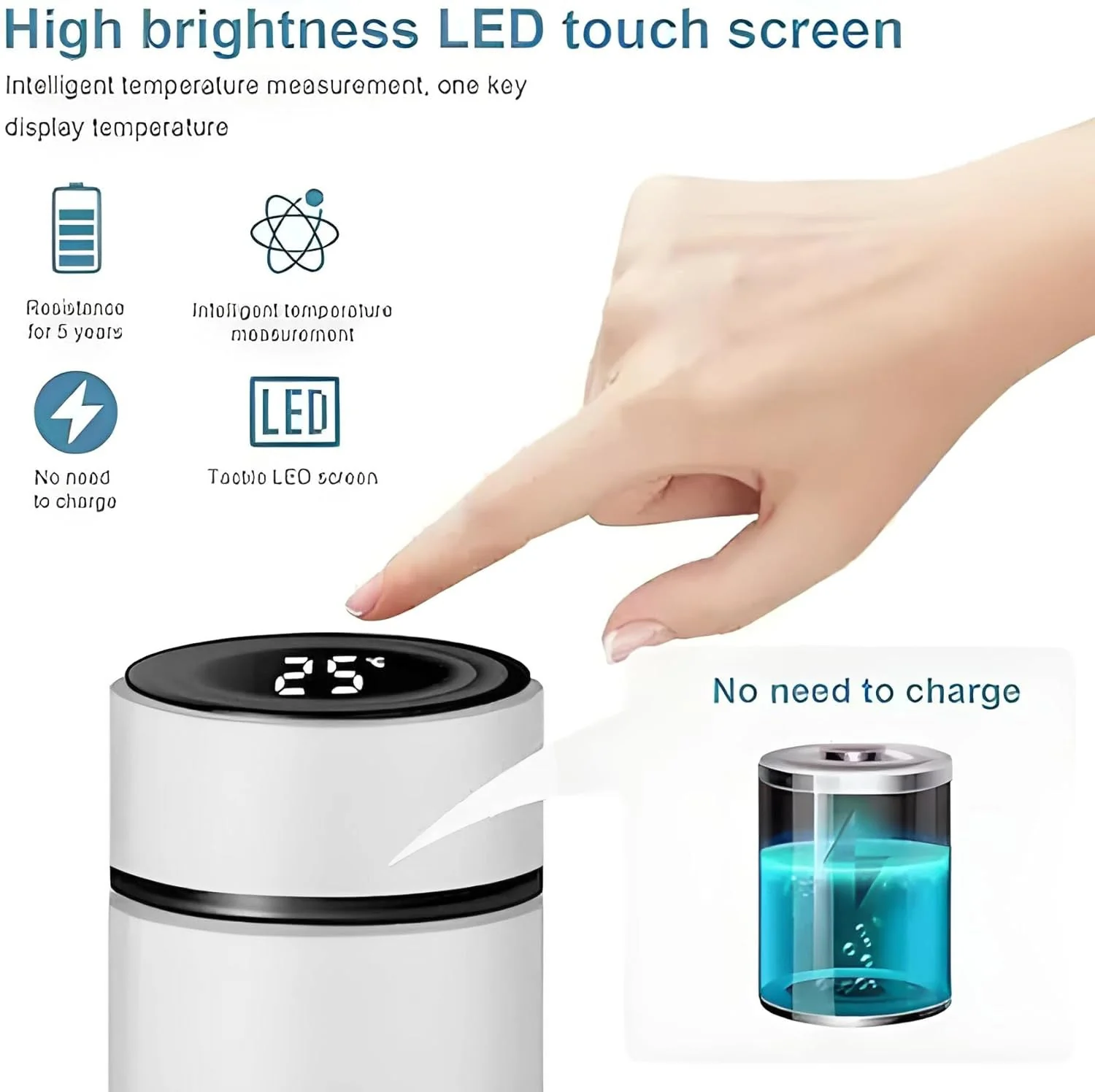 Customized/Personalized Stainless Steel Smart Water Bottle - Image 18