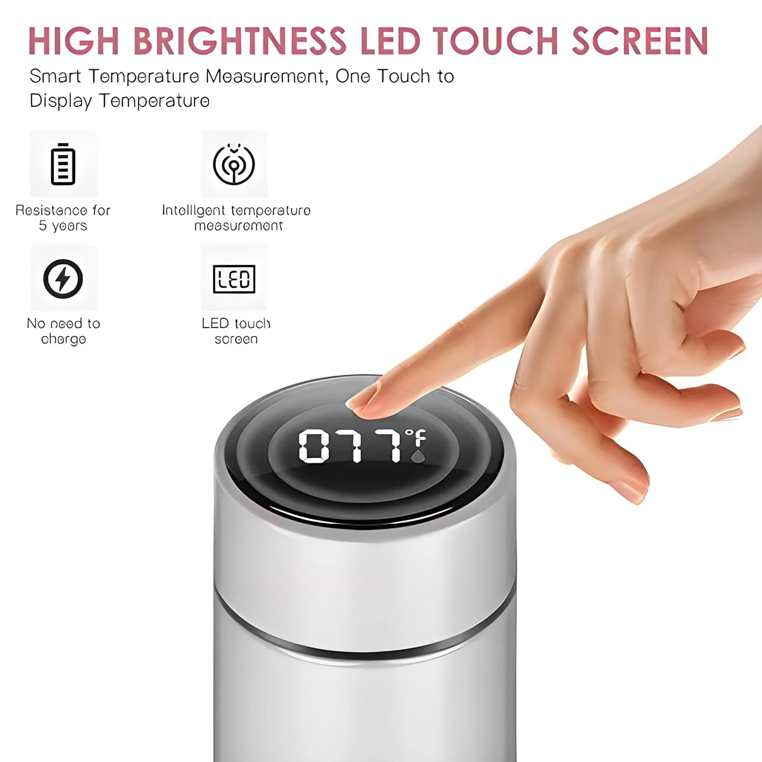 Customized/Personalized Stainless Steel Smart Water Bottle - Image 19