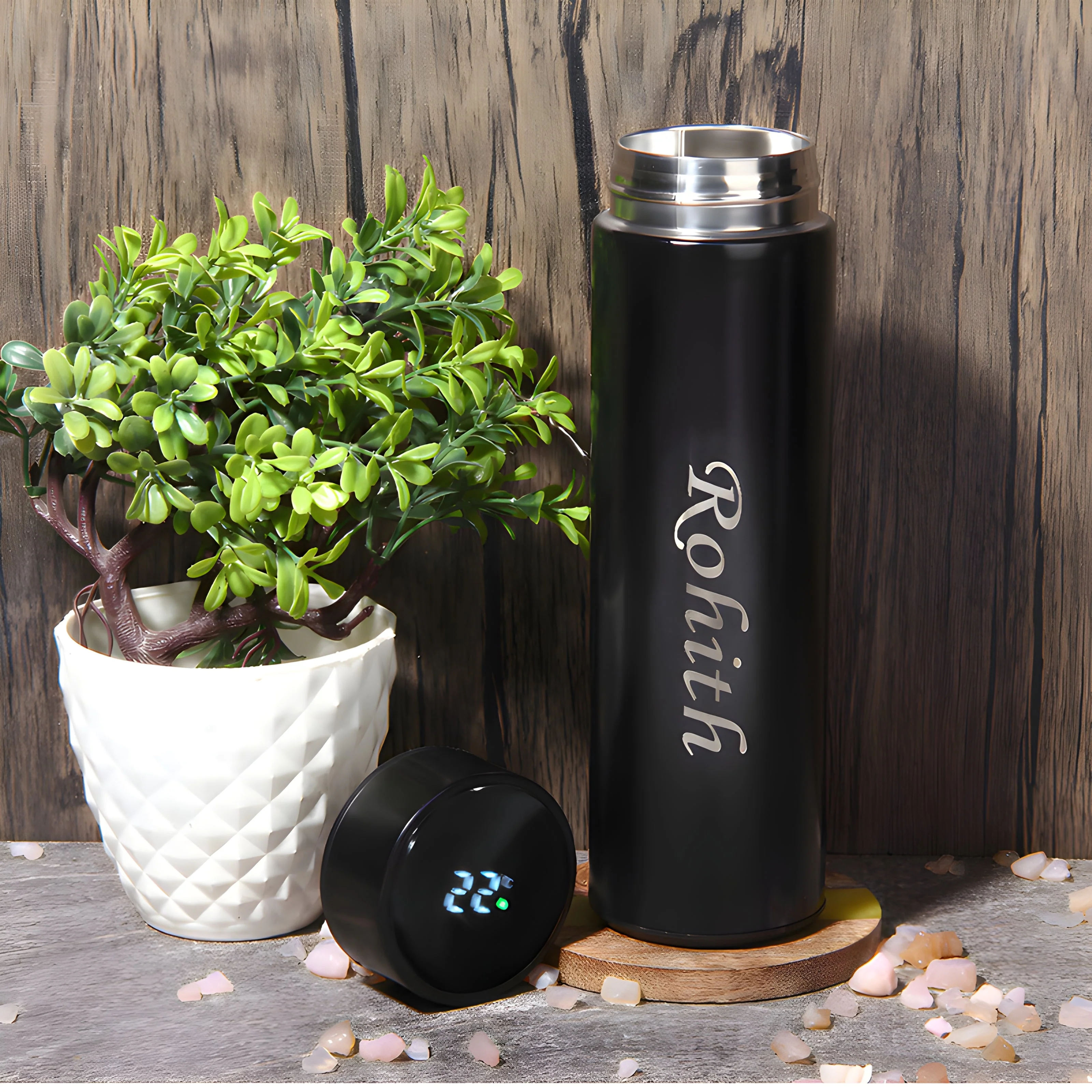 Customized/Personalized Stainless Steel Smart Water Bottle - Image 3