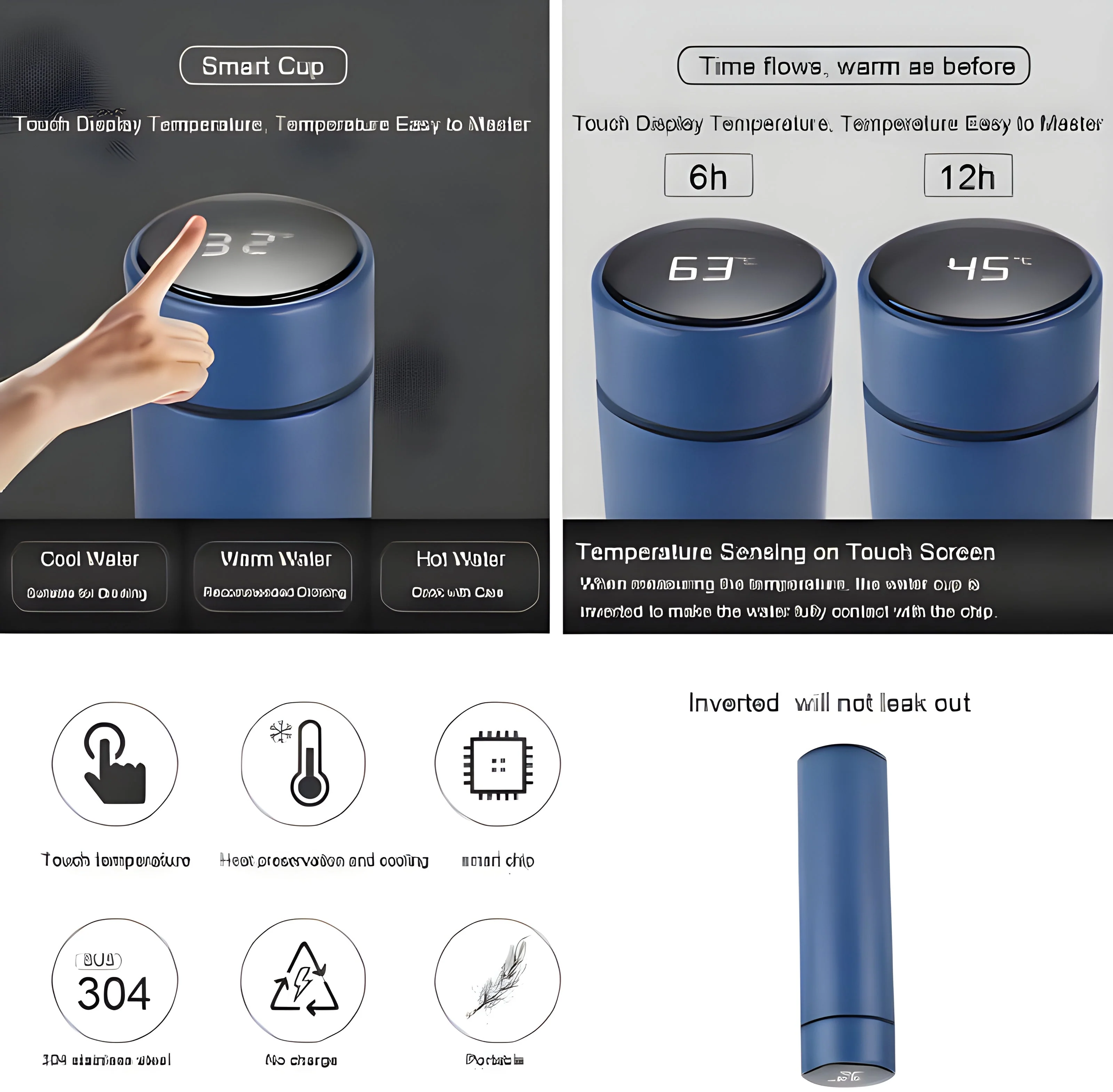 Customized/Personalized Stainless Steel Smart Water Bottle - Image 4