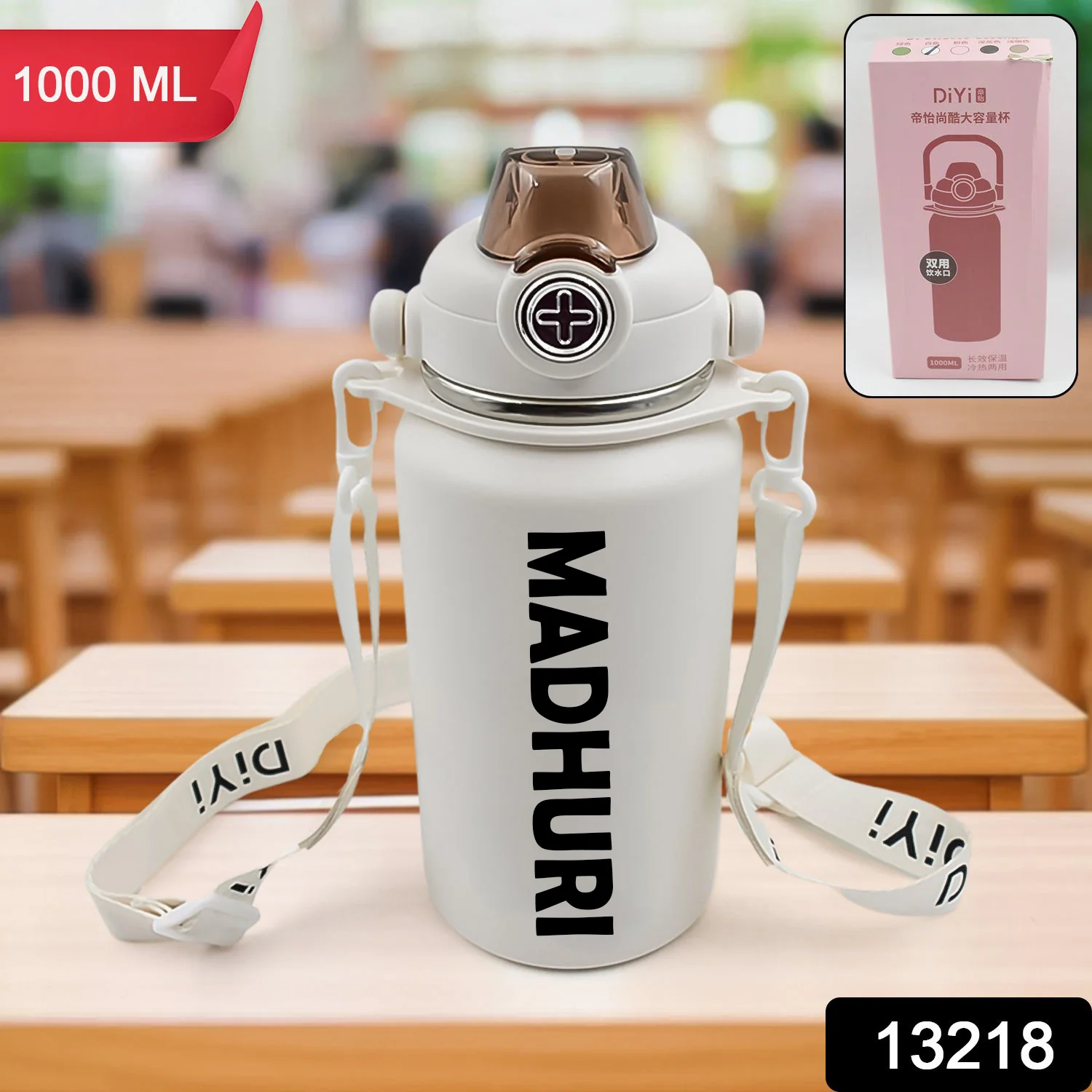 Customize Vacuum Insulated Water Bottle  (1000 ML / 1 Pc / Mix Color) - Image 7