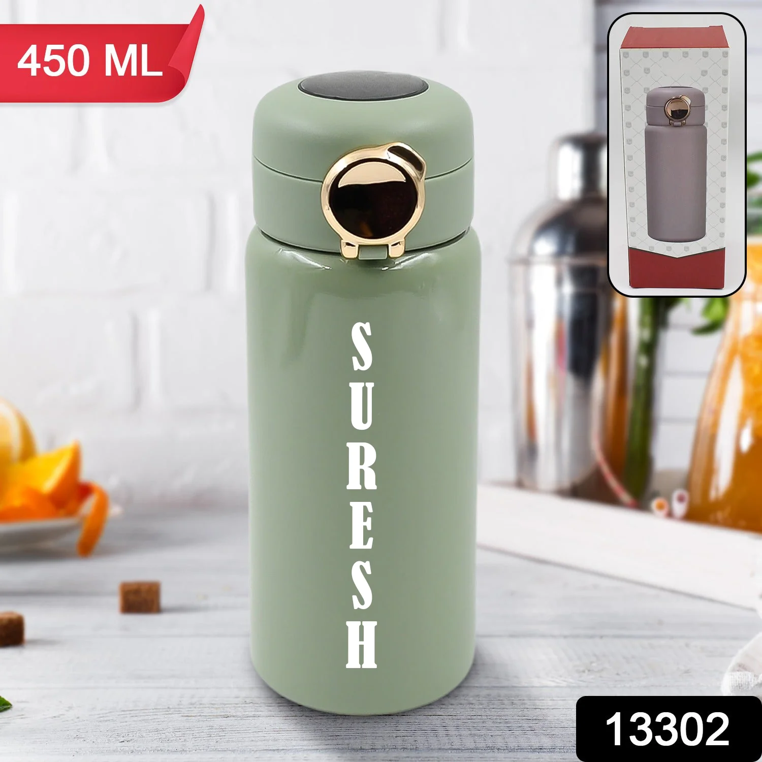 Customize Stainless Steel Water Bottle (450 ML) - Image 6