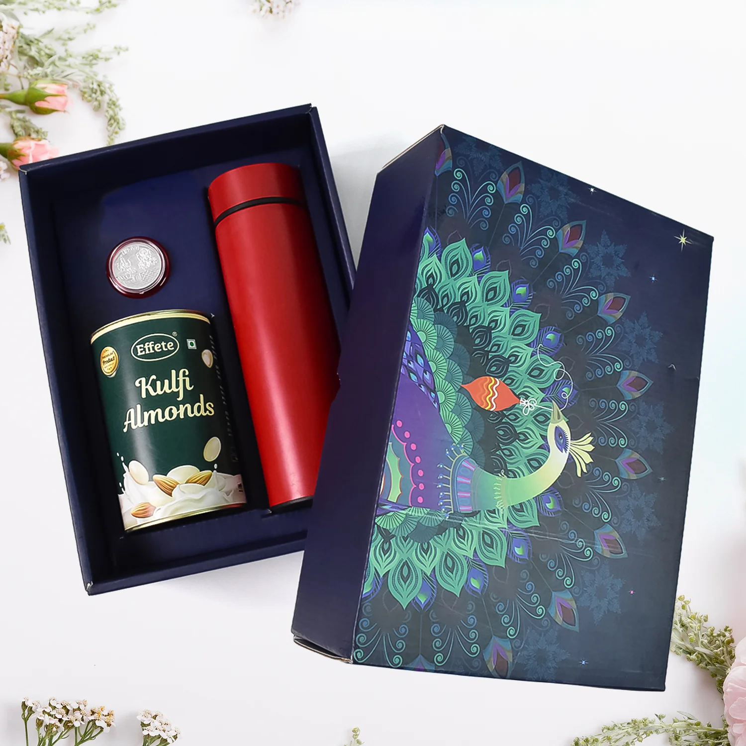 Personalized Water Bottle with Silver Coin & Chocolate Gift Set (3 Pc) - Image 2