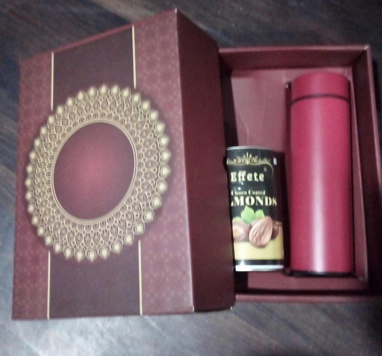 Personalized Temperature Water Bottle & Chocolate Set (Multi Circle Box / 2 Pc Set) - Image 8