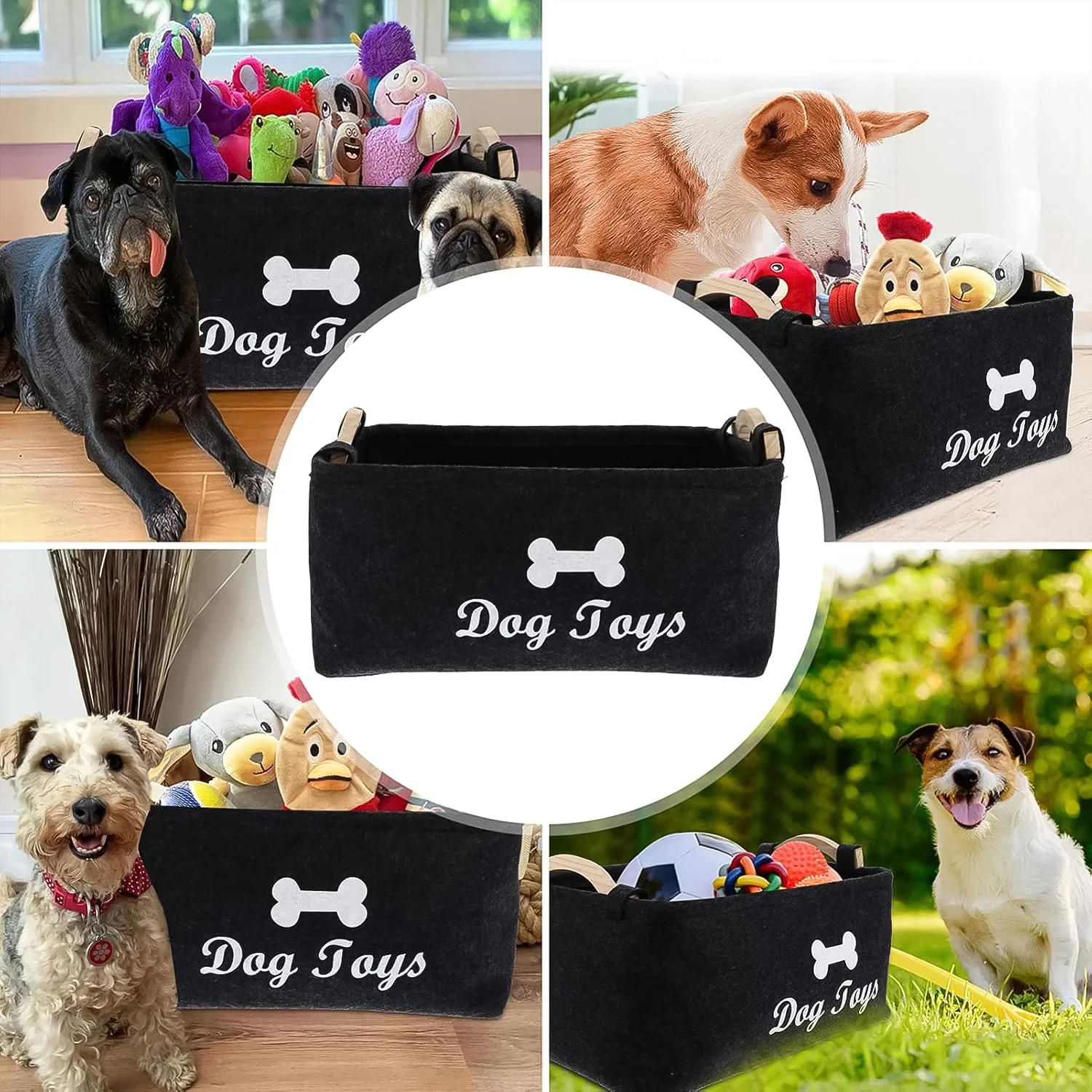 Pet Toy Storage Basket - ( 39 × 29 × 17 cm / 1 Pc) - Image 7