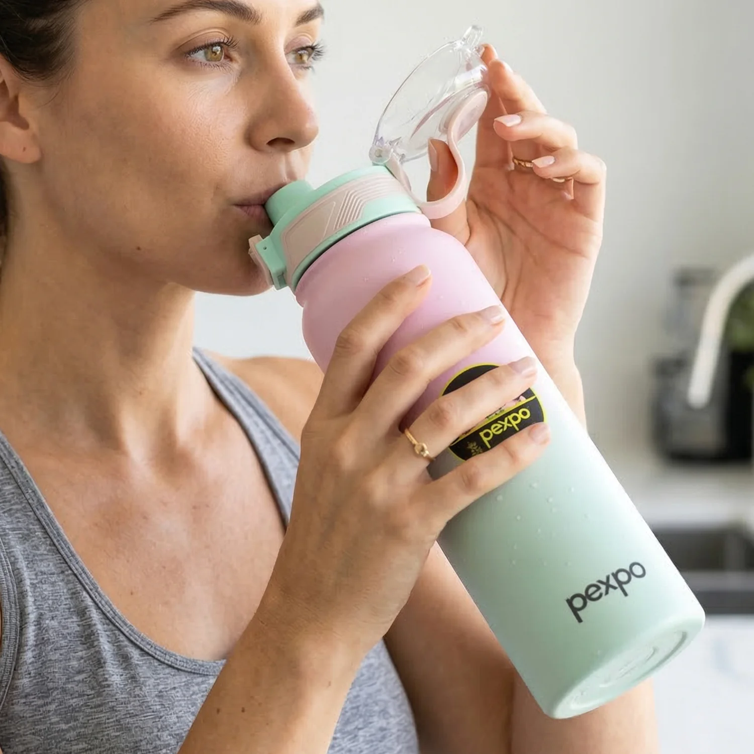 Pexpo Amaze Hot & Cold Insulated Stainless Steel Water Bottle - 1000 ML - Image 6