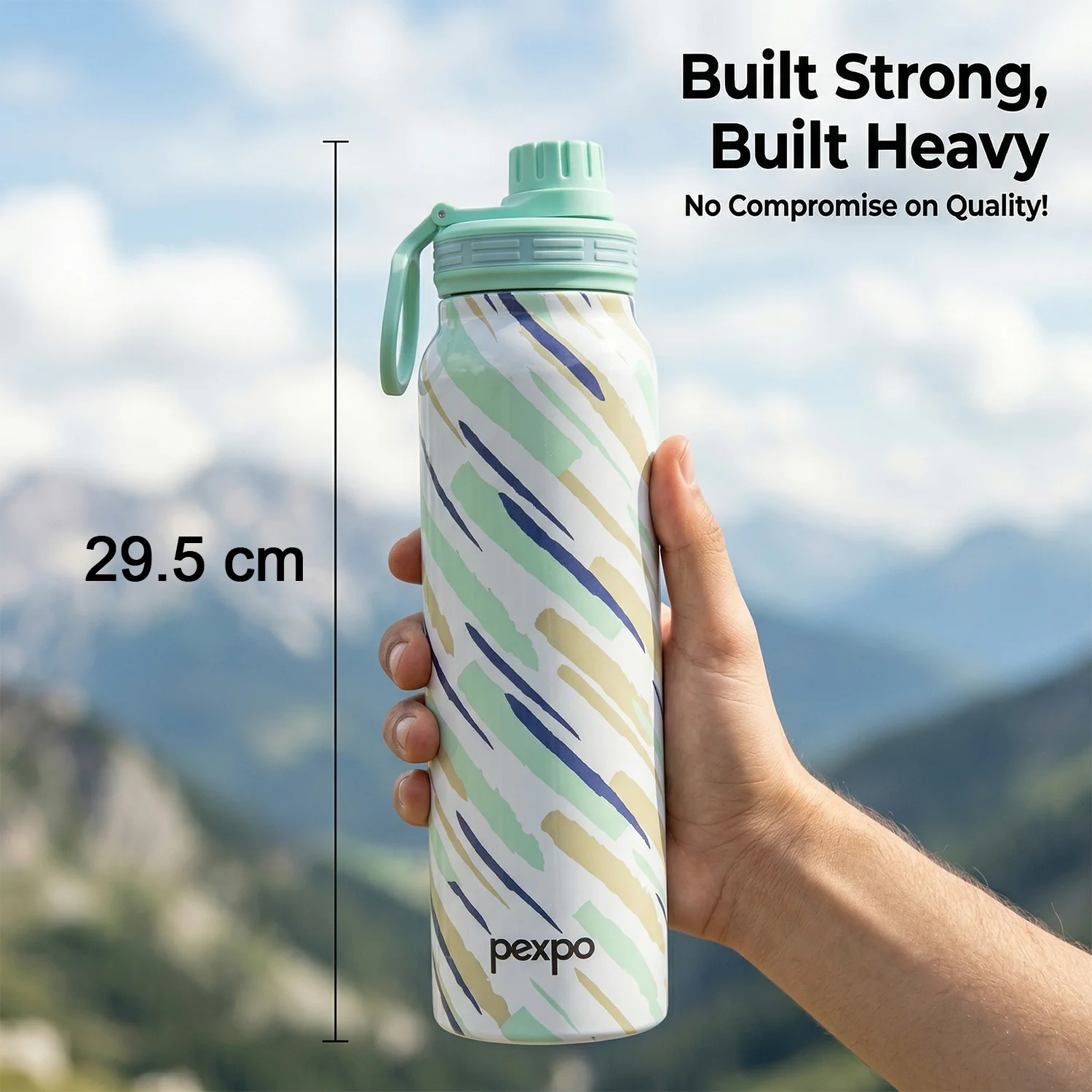Pexpo Austin Art Stainless Steel Water Bottle 1000 ML (1 Pc) - Image 6