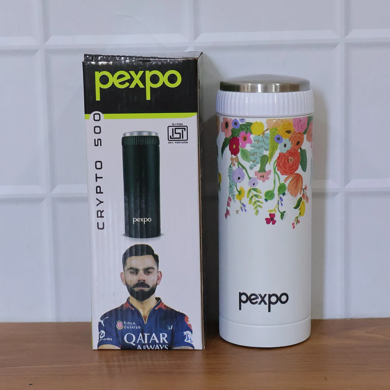 Pexpo Crypto Art Hot & Cold Vacuum Insulated Stainless Steel Water Bottle 500 ML - Image 7