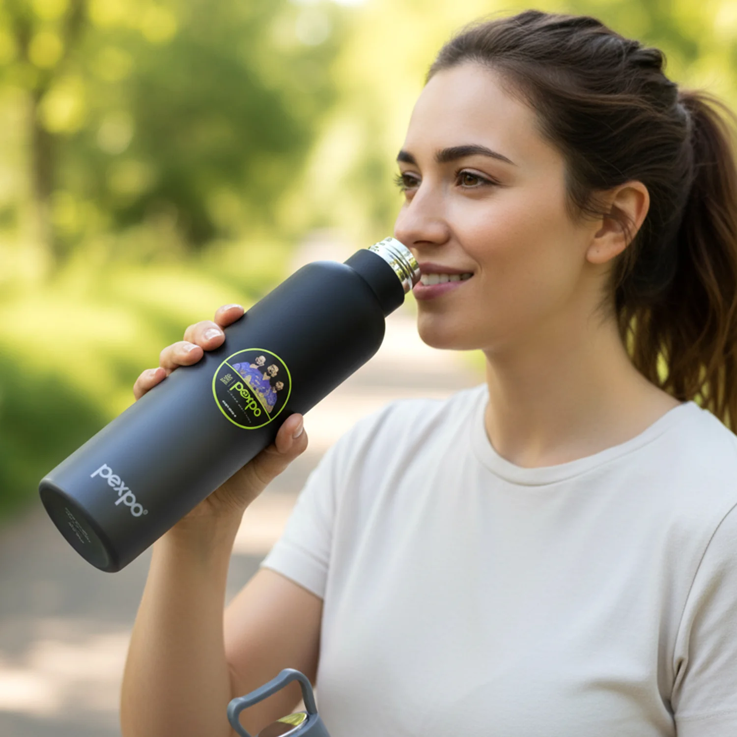 Pexpo Oscar Insulated Stainless Steel Water Bottle with Leakproof Lid - 750 ML - Image 3