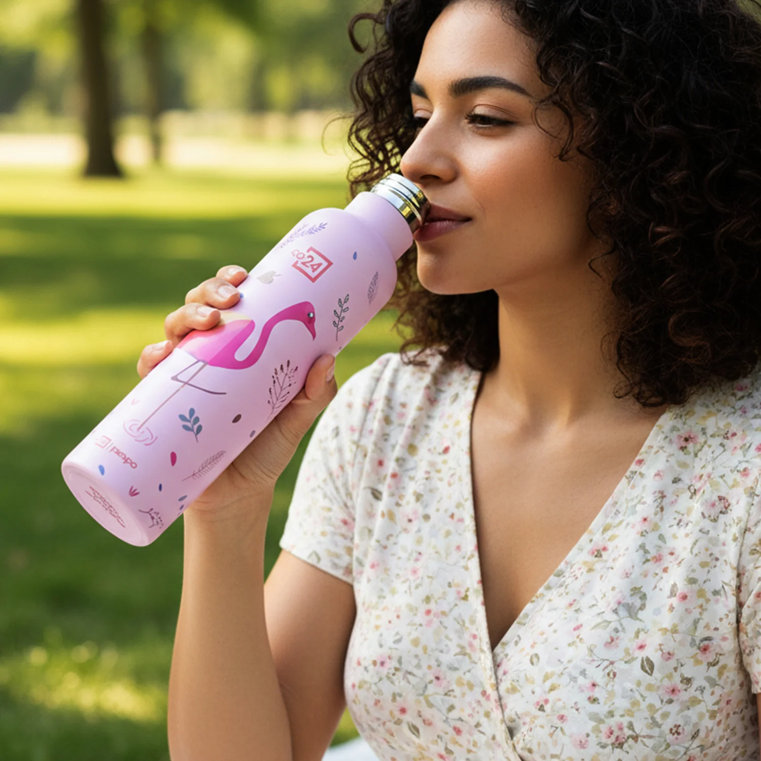 Pexpo Oslo Art Printed Insulated Stainless Steel Water Bottle - 750 ML - Image 3