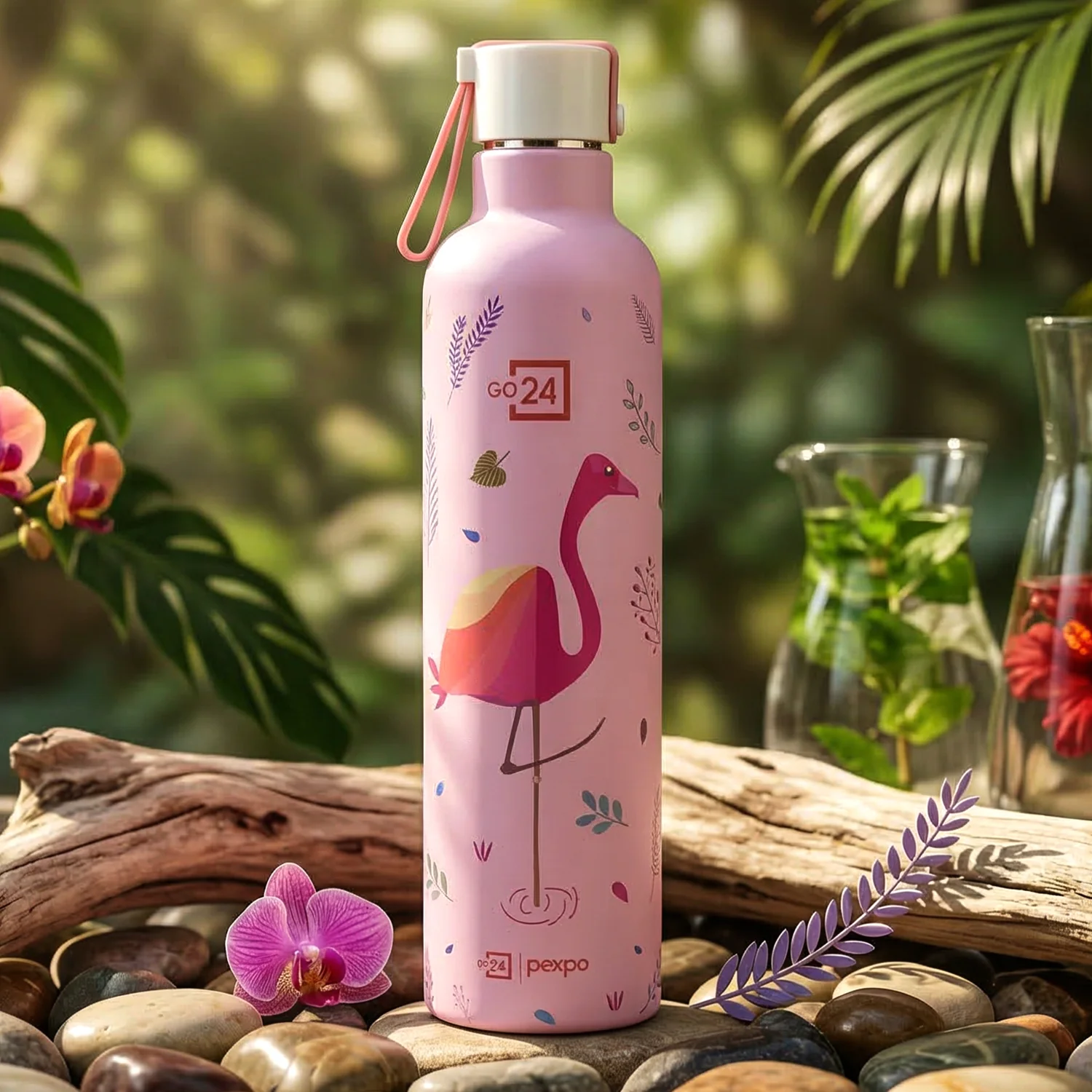 Pexpo Oslo Art Printed Insulated Stainless Steel Water Bottle - 750 ML - Image 5