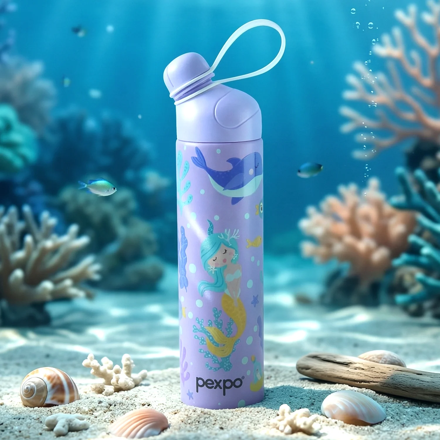 Pexpo Pico Art Printed Hot & Cold Insulated Stainless Steel Water Bottle 500 ML - Image 5
