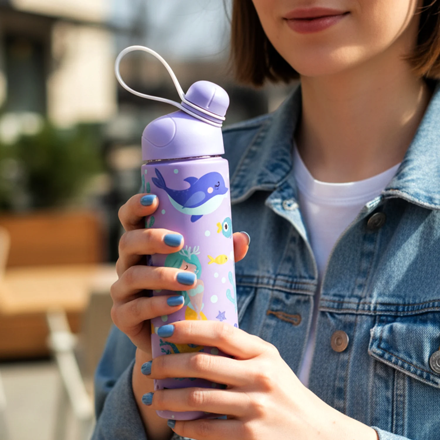 Pexpo Pico Art Printed Hot & Cold Insulated Stainless Steel Water Bottle 500 ML - Image 6