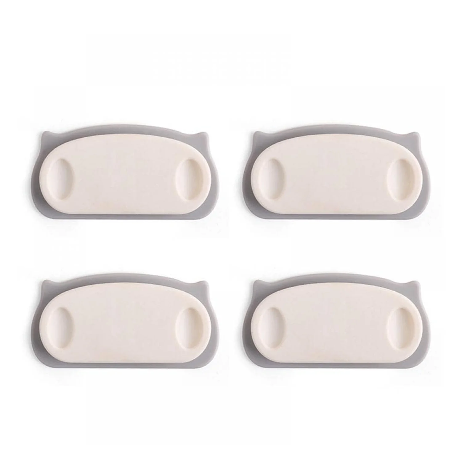 Pig Plug Wire Organizer Cable Holder Clips with Self-Adhesive Pad (4 Pcs Set) - Image 5