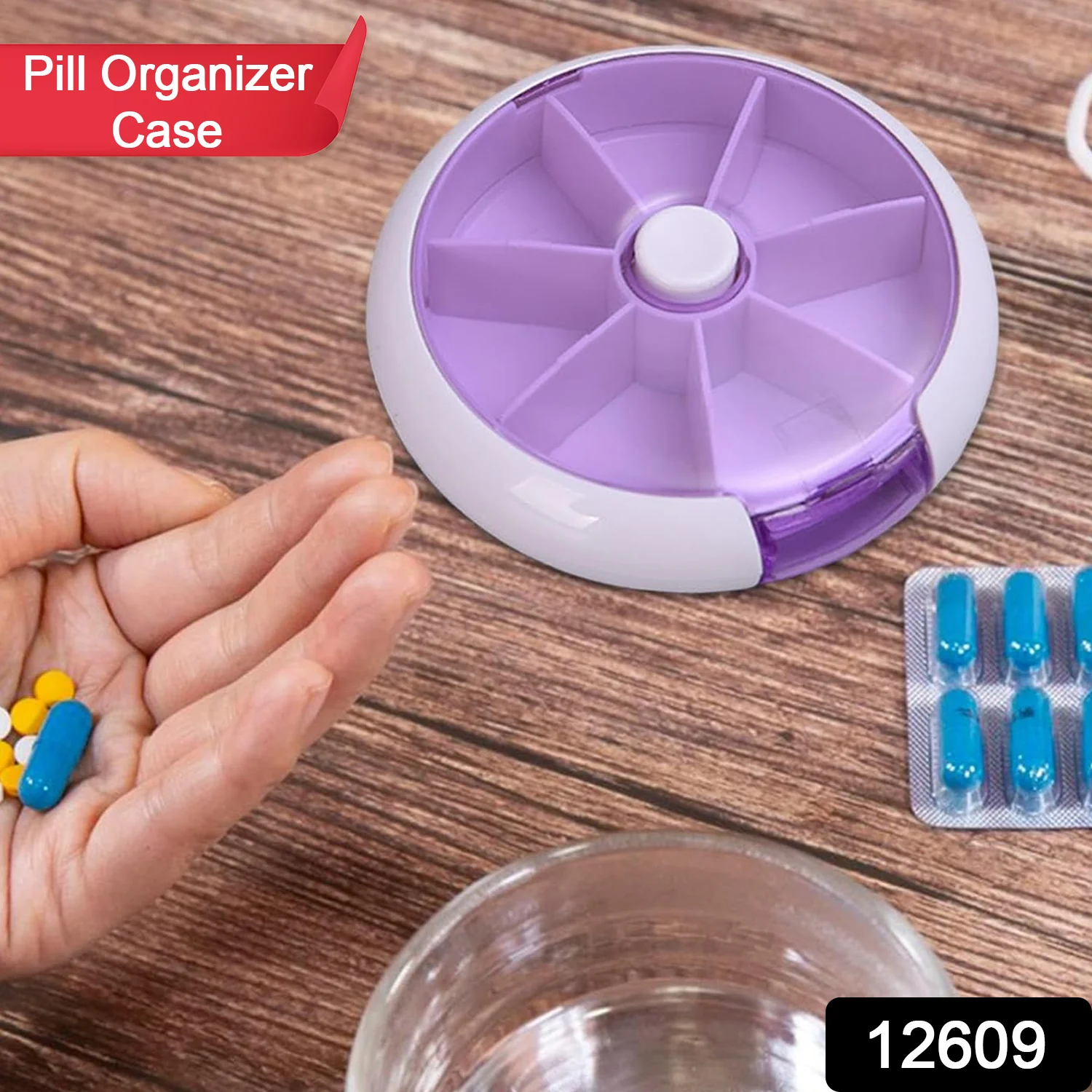 Cute 7-Day Pill Box Dispenser – Portable 7-Grid Medicine Organizer (1 Pc) - Image 2
