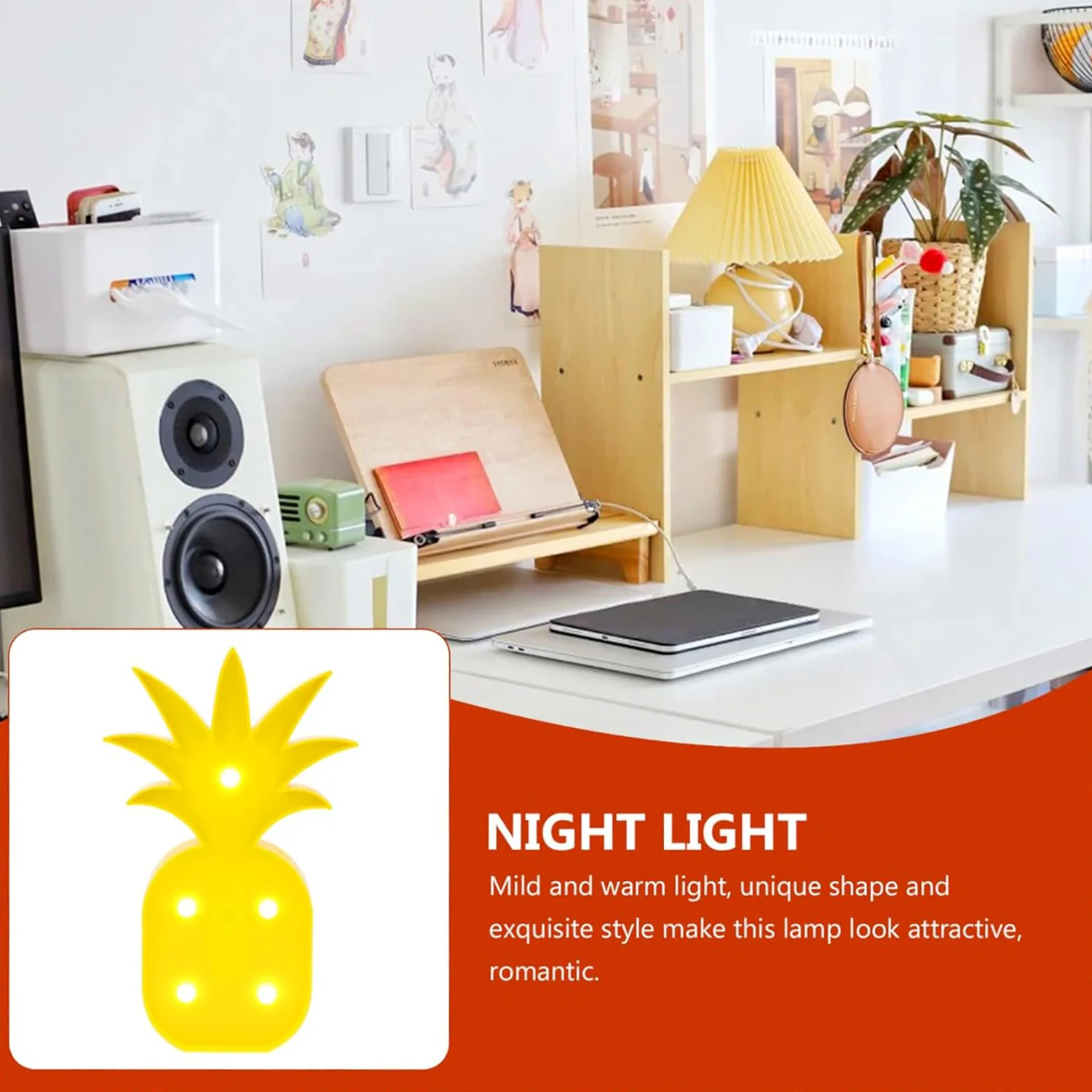 Pineapple Shaped LED Decorative Night Light (1 Pc) - Image 3