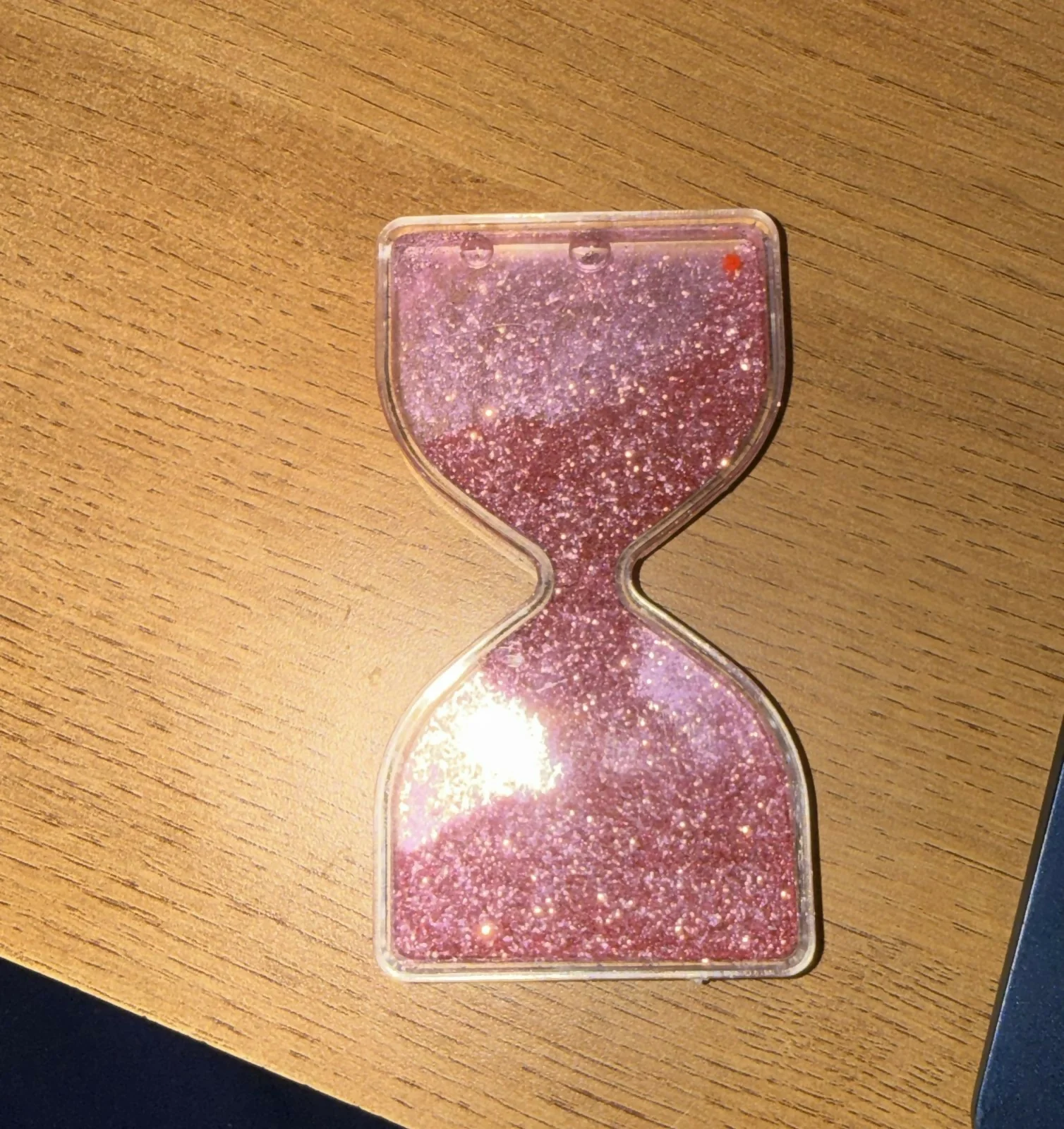 Pink Glitter Flow Hourglass Liquid Timer Desk Toy for Kids & Adults - Image 5