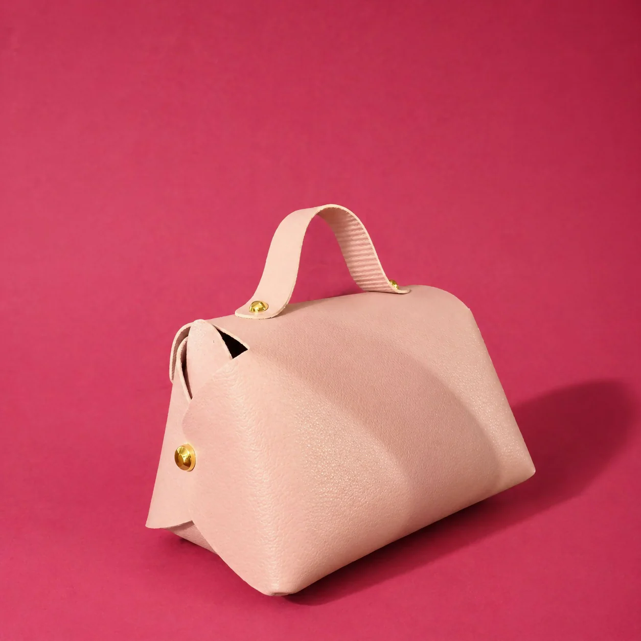 Pink Mini Handbag with Bow Design Small Carry Purse for Kids - Image 4