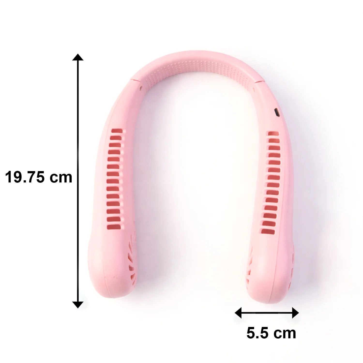 Portable Rechargeable Neck Fan (1 Pc, Pink Color) - Image 7