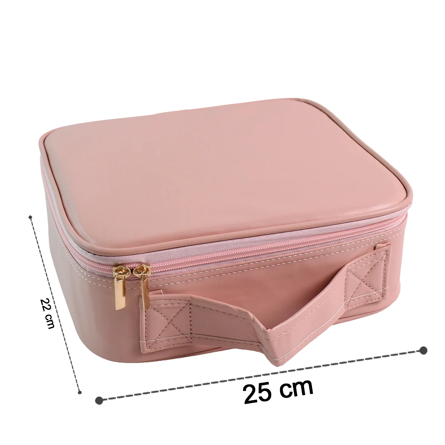Pink Premium LED Light Makeup Organizer Box (1 Pc) - Image 4