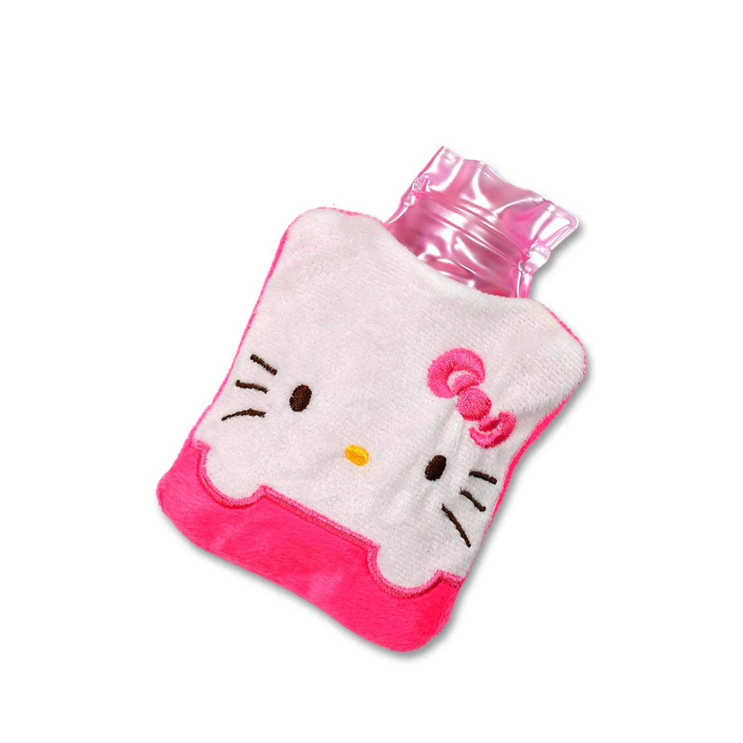 Pink Small Hot Water Bag with Cover for Pain Relief - Image 7