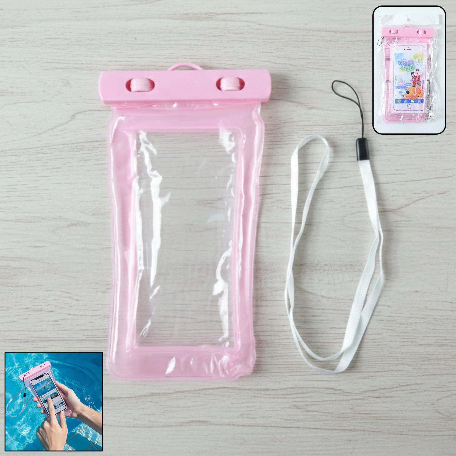 Pink Waterproof Phone Pouch Bag, Mobile cover (1 Pc) - Image 7