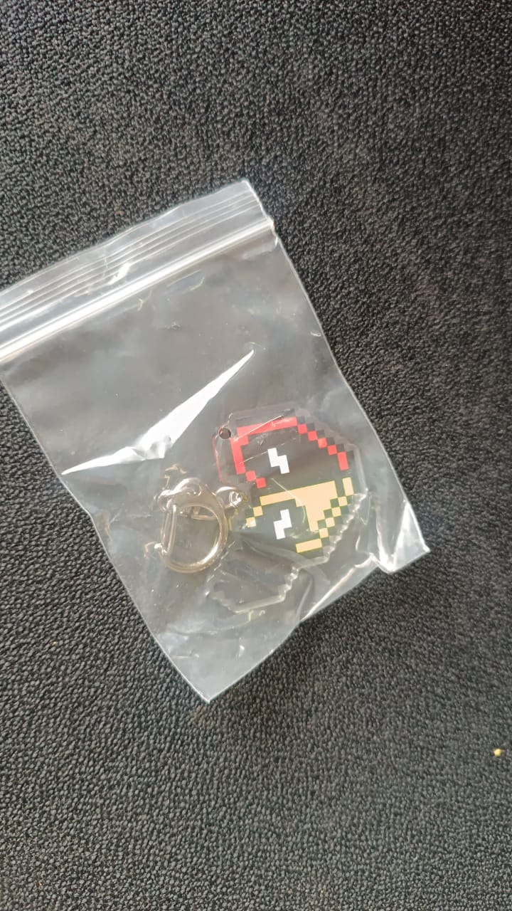 Pixel Style Acrylic Cartoon Keychain with Funky Design (1 Pc) - Image 7
